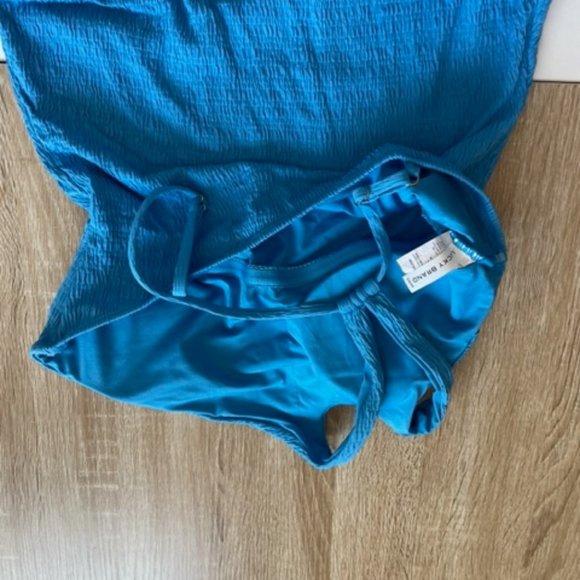 Lucky Brand - Seersucker Asymmetrical One Piece - Picture 6 of 6